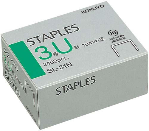 ステープル針 3号U針 2400本入