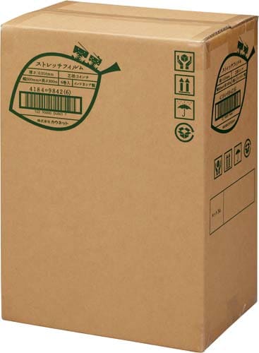 ストレッチフィルム14μm 500×300m 6巻