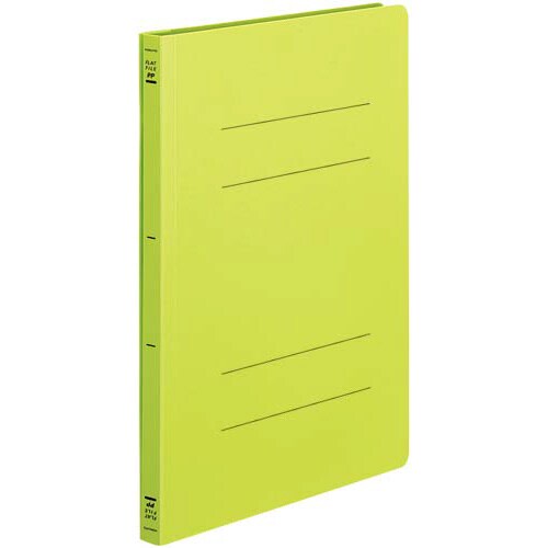 フラットファイル<PP> A4縦 黄緑 10冊