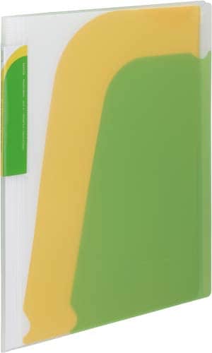 ポケットブック<ノビータ>4Pチャック付 黄緑5冊