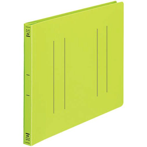 フラットファイル<PP> A4横 黄緑 10冊