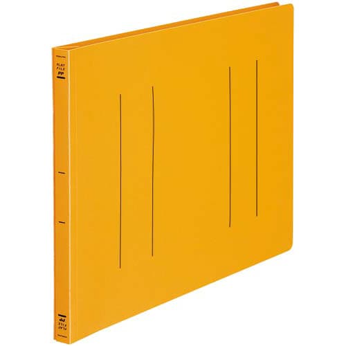 フラットファイル<PP> B4横 橙 10冊