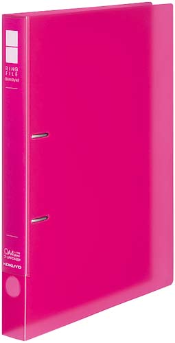 リングFスリムS 透明桃A4縦背幅33mm30冊