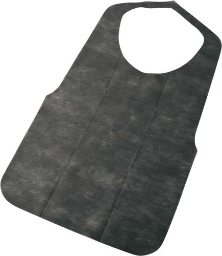 不織布エプロン 黒 30枚入×5