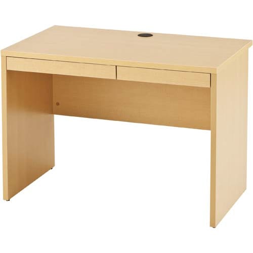 B木製デスク 幅1000引出付(2個)ナチュラル