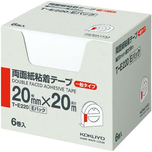 両面紙粘着テープ(お徳用 Eパック)6巻入
