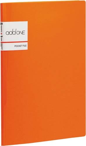 アドワン ポケットファイル A4 オレンジ5冊