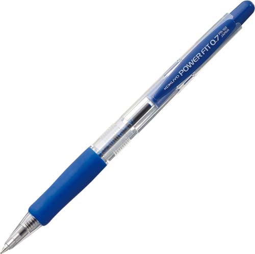 ラバーグリップパワーフィット0.7mm 青10本入