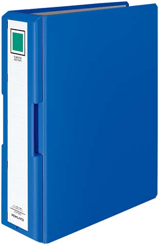 取っ手付きチューブF青A4縦背幅95mm 3冊