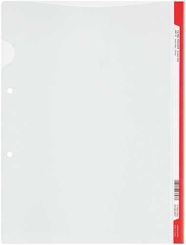 ファイリングホルダー<カラーバー>赤5冊