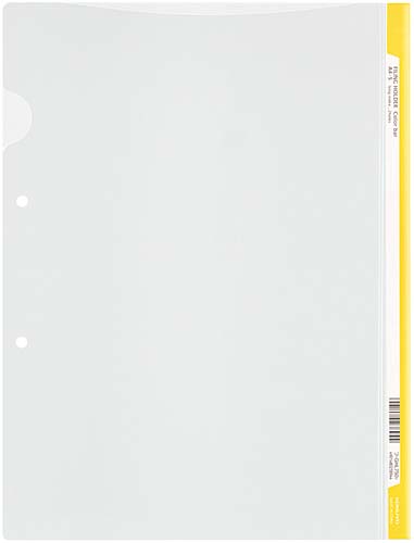 ファイリングホルダー<カラーバー>黄 5冊