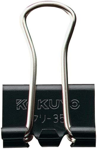 ダブルクリップ小口幅19mm 10個