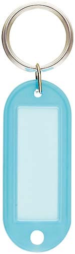 キーホルダー型名札両面大PP製42×17水×50