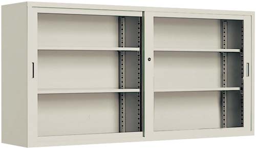 保管庫浅型W1760上置用H880引違いガラス