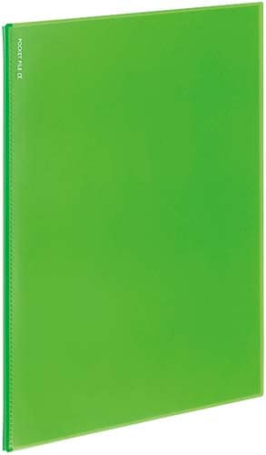 ポケットファイルα6P<ノビータα>黄緑10冊