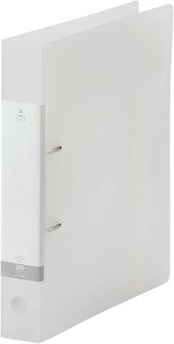 Dリング2穴ファイル 乳白A4縦背幅46mm10冊