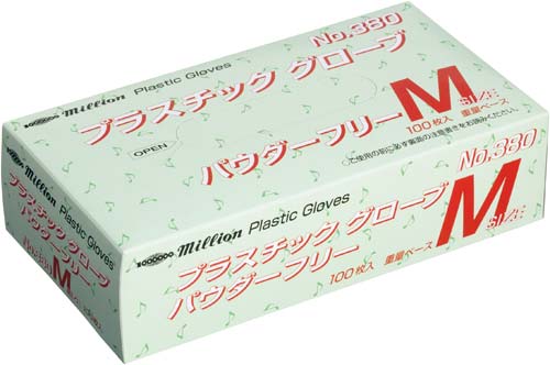 プラスチックグローブNO.380 Mサイズ