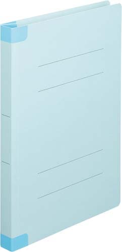 フラットファイルワイド背補強タイプA4縦青100冊