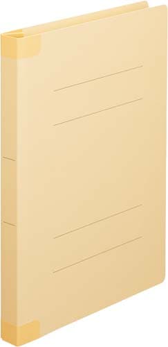 フラットファイルワイド背補強タイプA4縦黄100冊