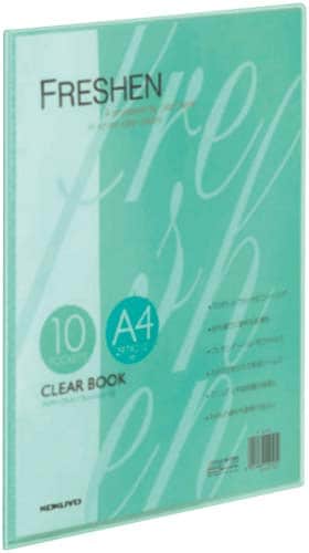クリヤーBフレッシェン固定式 A4縦10P緑10冊