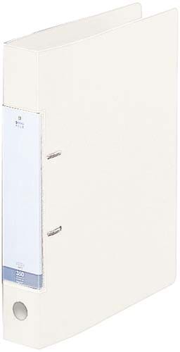 Dリング2穴ファイル 白A4縦背幅46mm10冊