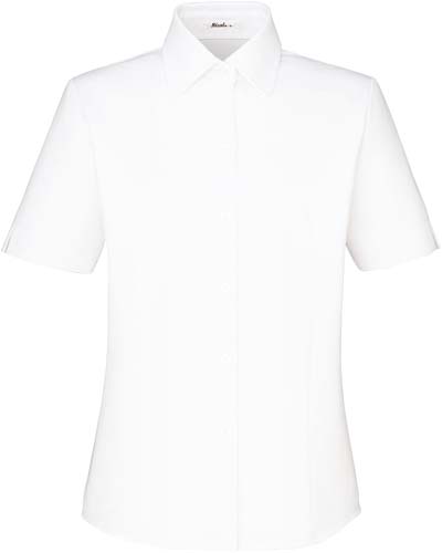 半袖ブラウス ホワイト 19号