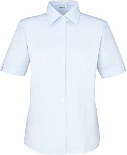 半袖ブラウス ブルー 17号