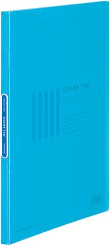 クリヤーブックカラータグ A4縦20P 薄青20冊