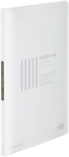 クリヤーブックカラータグ A4縦20P 透明20冊