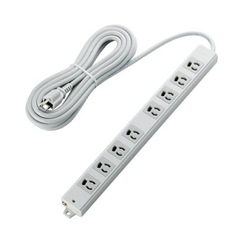 OAタップ 3P 抜け止め 8個口 5m