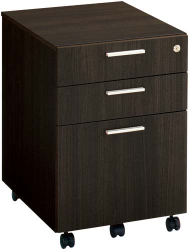 マネージメントS370ワゴン3段 ウェッジブラウン