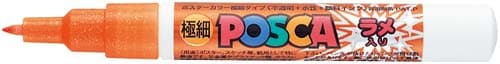 水性マーカー ラメポスカ極細 オレンジ10本