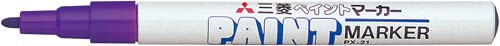 油性マーカー ペイントマーカー 細字 紫 10本