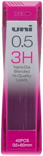 ナノダイヤシャープ芯0.5 3H 40本入×10