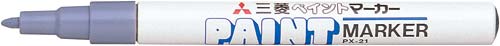 油性マーカー ペイントマーカー 細字 灰色10本