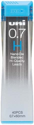 ナノダイヤシャープ芯 0.7 H 40本入×10