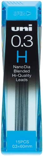 ナノダイヤシャープ芯0.3 H 15本入×10