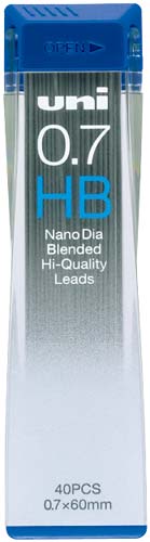 ナノダイヤシャープ芯 0.7HB 40本入×10
