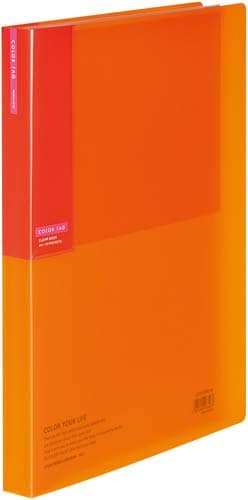 クリヤーブックCTバイカラー40P橙A4縦10冊