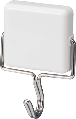 強力マグネットフック 5kg 180度 白 5個入