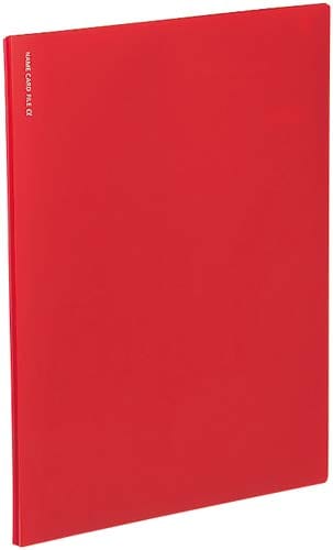 <ノビータα>A4縦ポケット200名用 赤×4