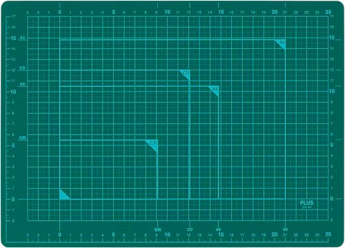カッティングマットA4 グリーン 3枚
