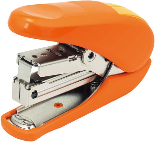 ホッチキスかるヒット 紙箱 オレンジ 3個