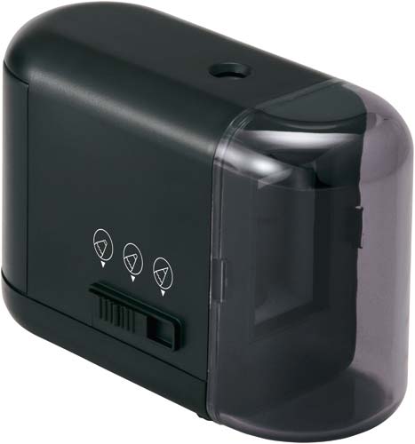 鉛筆削り 乾電池式 ブラック