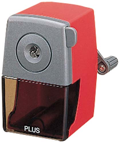 鉛筆けずり 手動式 レッド