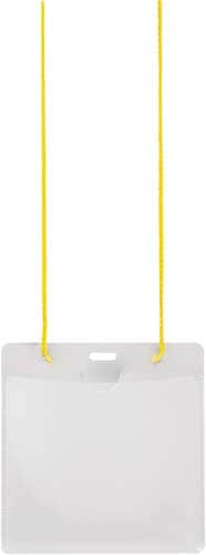 吊り下げタイプ イベント用名札 イエロー 50枚入