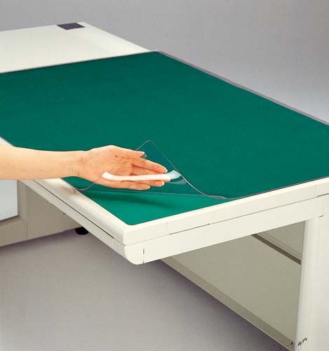 塩ビデスクマットW 適用机5号 1枚