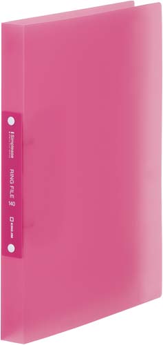 シンプリーズリングF(透明桃)背幅28mm10冊