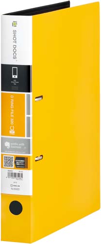 ショットドックスDリング黄A4縦背幅45mm10冊