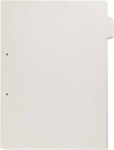 カラーインデックス5山A4縦灰200枚